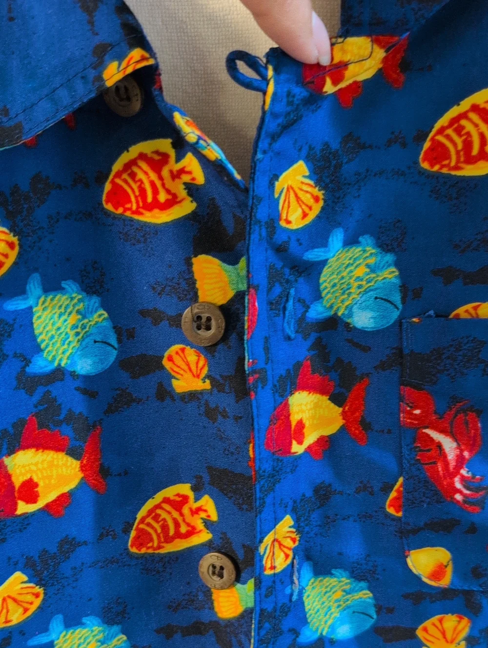 Kids' Towel Fish Print Shirt